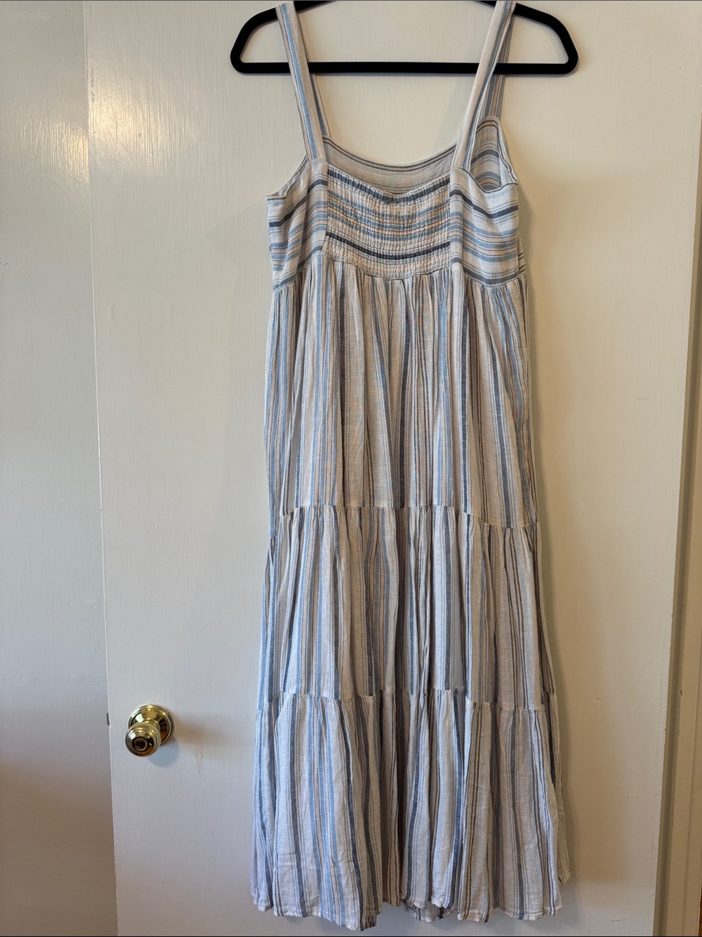 NWT Rails Blue & Cream Striped Maxi Dress, Medium ($198) - Picture 5 of 13